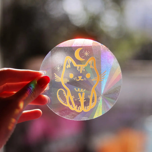 Sticker Suncatcher "Chat Magique"