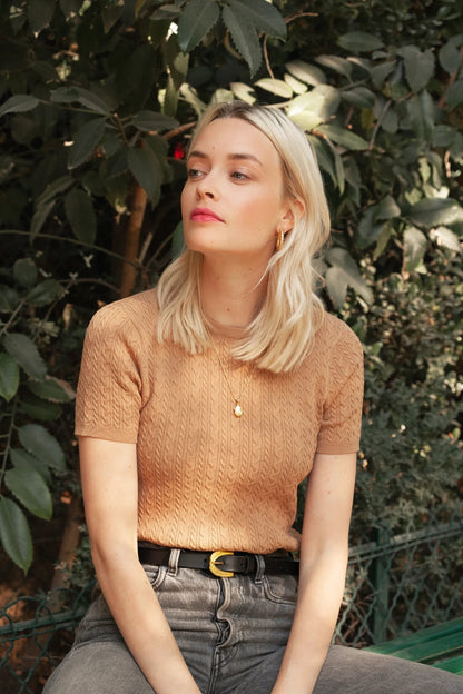 Petite ceinture striée noire t1