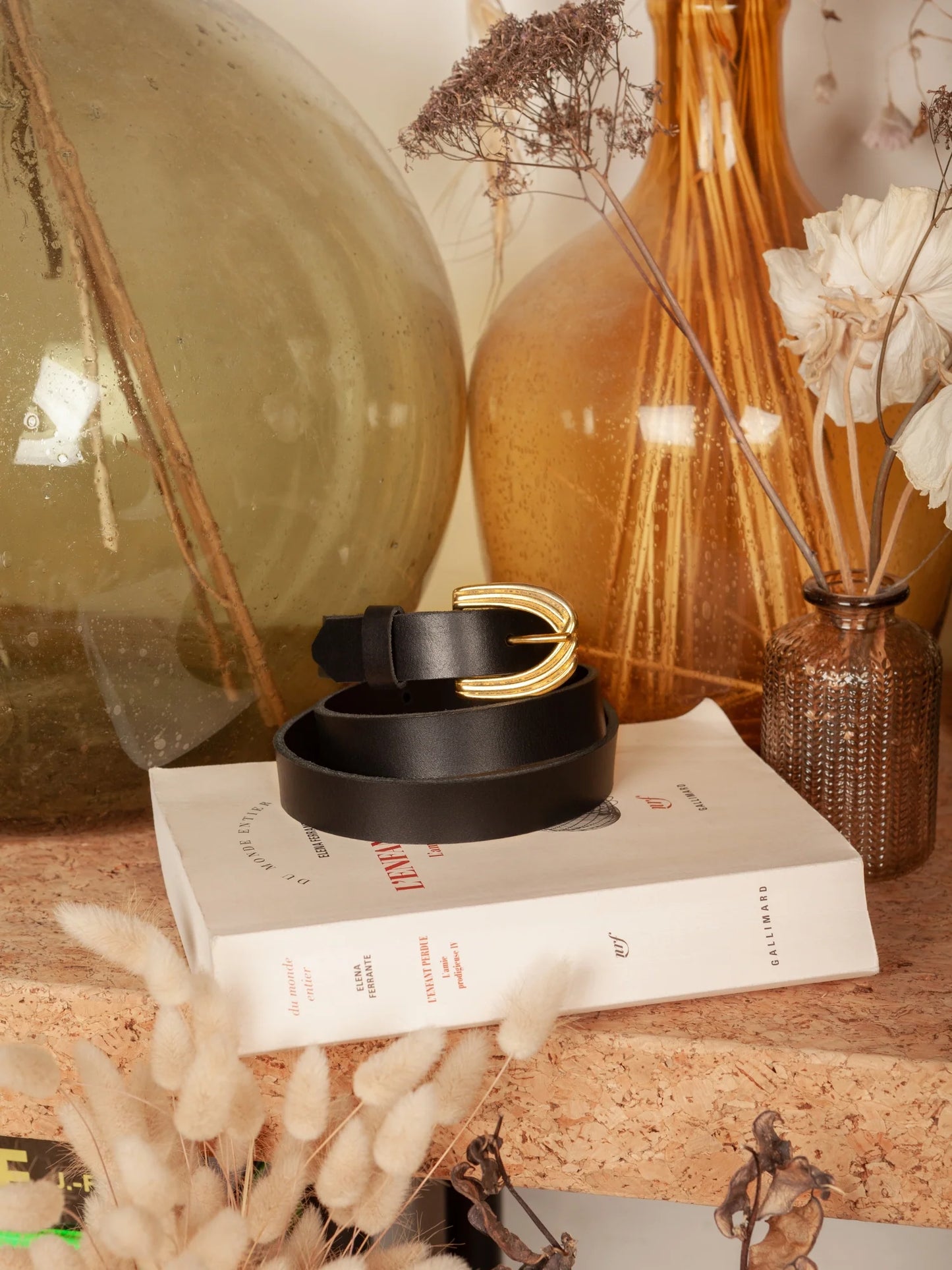 Petite ceinture striée noire t1