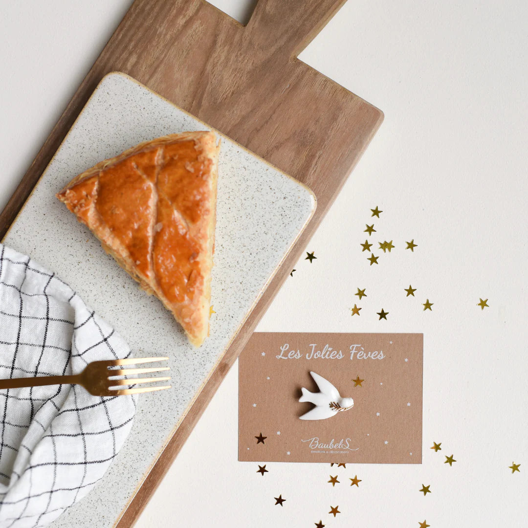 Fève Colombe en janvier, porte-bonheur à l'année