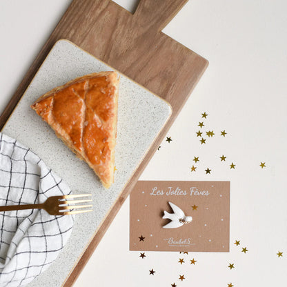 Fève Colombe en janvier, porte-bonheur à l'année