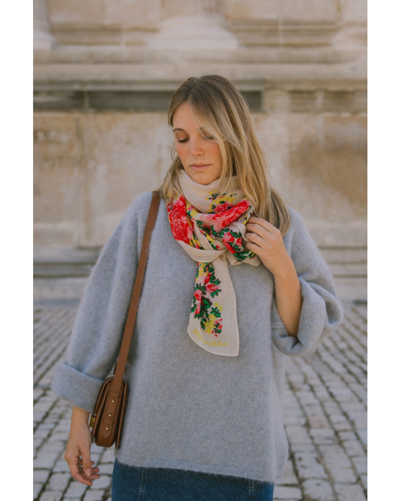FOULARD ELENA NACRE