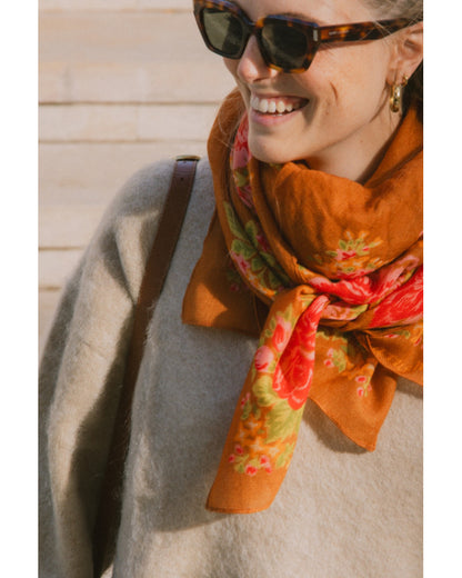 FOULARD ELENA NOISETTE