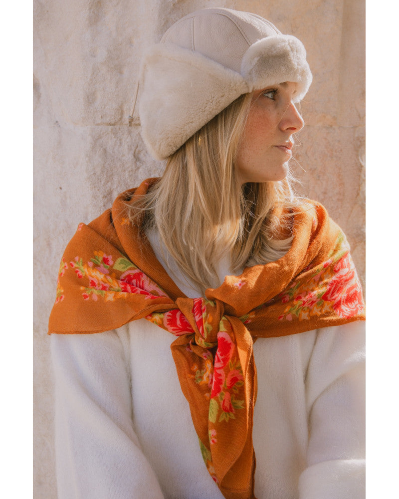 FOULARD ELENA NOISETTE