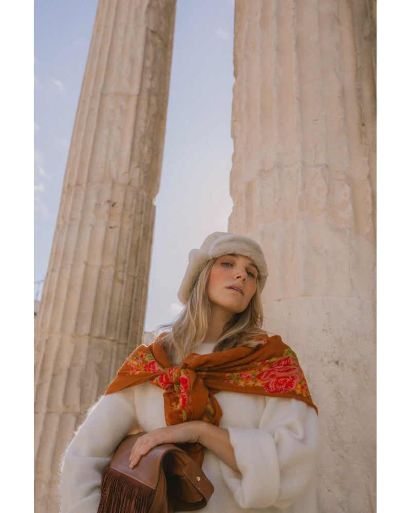 FOULARD ELENA NOISETTE