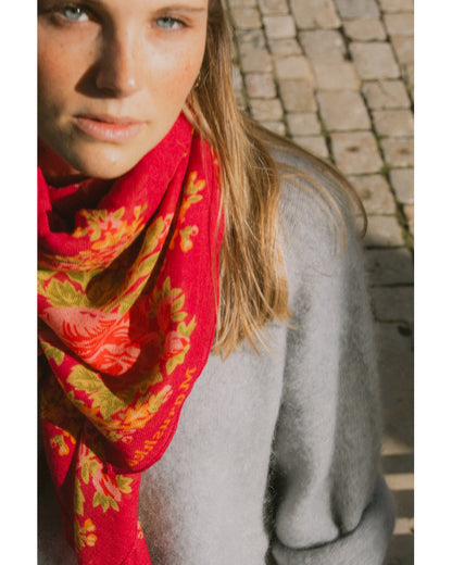 FOULARD ELENA GRENAT