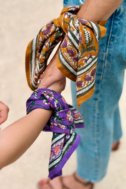 Foulard Bébé Enfant Dheli Violette 50 cm