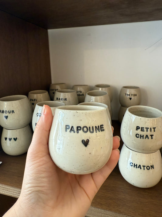 Tasse à café Papoune ♥