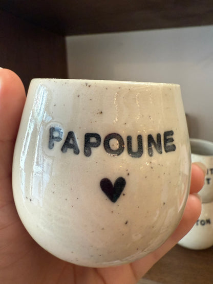 Tasse à café Papoune ♥