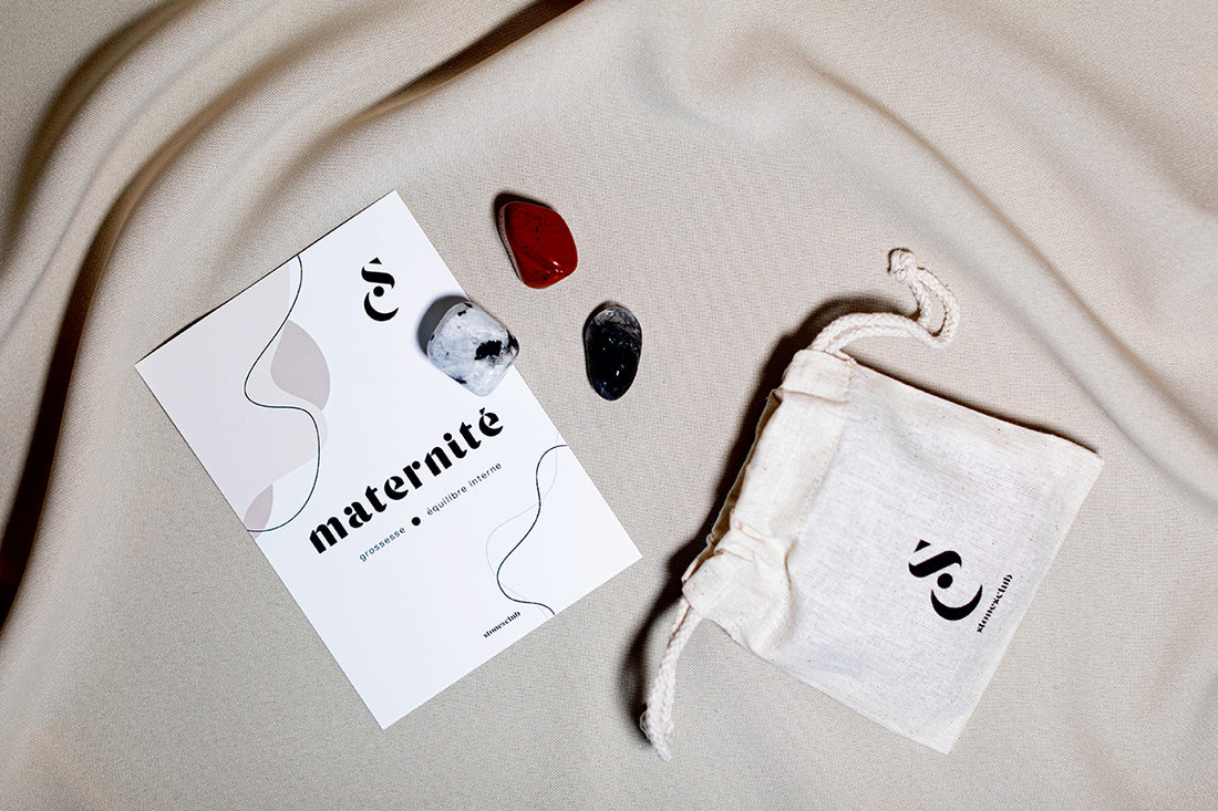 KIT 3 PIERRES MATERNITE - grossesse et équilibre interne