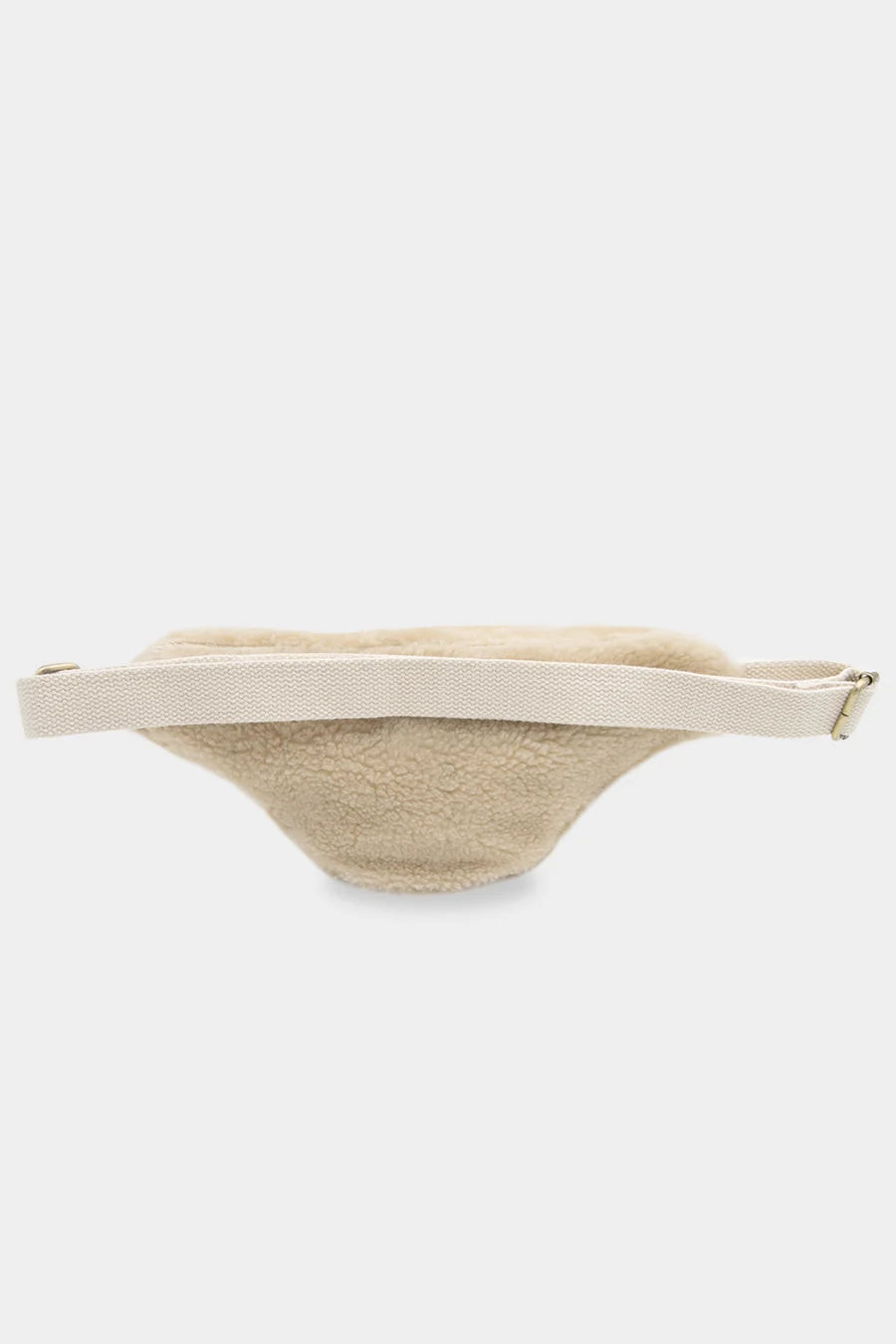 Sac banane M Olivia Teddy - Fausse Fourrure Écru