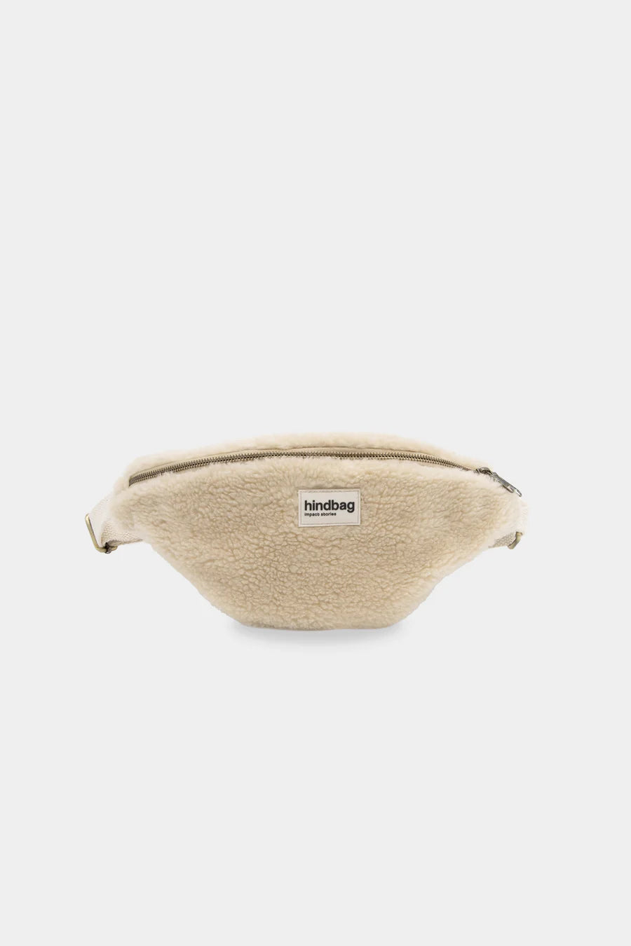 Sac banane M Olivia Teddy - Fausse Fourrure Écru