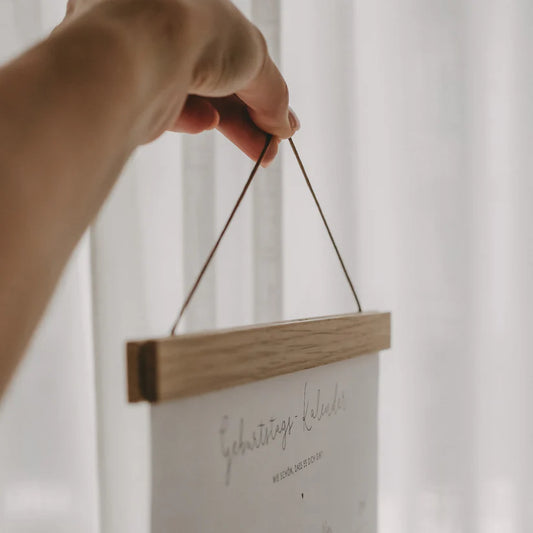 Porte-affiche nature en chêne A3 et A4