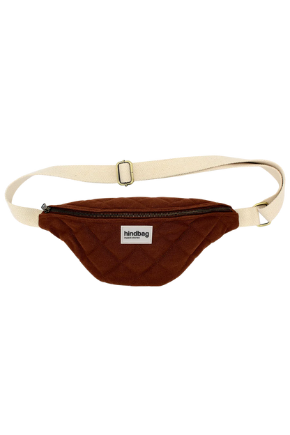 Sac banane M Olivia Matelassé - Chocolat
