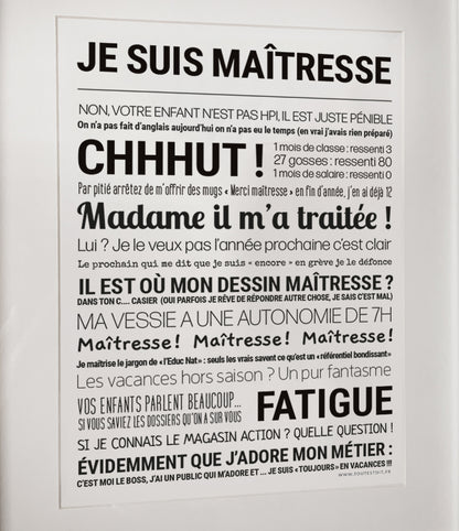 Affiche - Je suis maîtresse