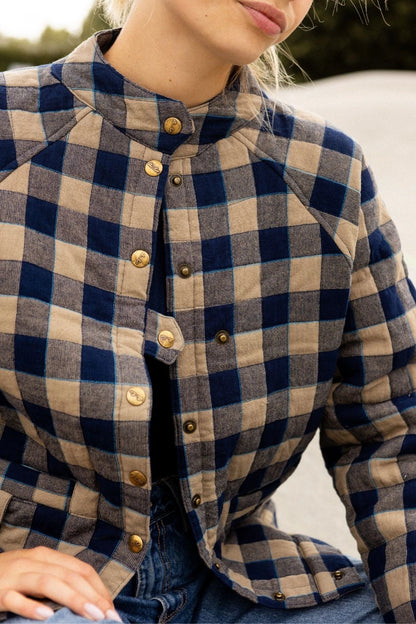 Veste Carreaux Navy